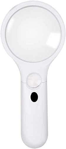 Magnifiers Magnifying Glass, 3X Handheld Child Elderly Reading Magnifier 11X Optical Lens Identification Loupe