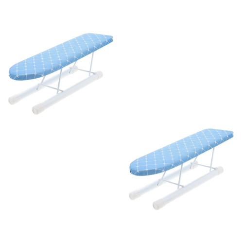 Homoyoyo 2pcs Ironing Board Iron Board Folding Ironing Rack Folding Board Ironing Sleeve Stool Mini Ironing Rack Foldable Desk Table Clothing Ironing Tool Small Travel Set of Boards Fabric