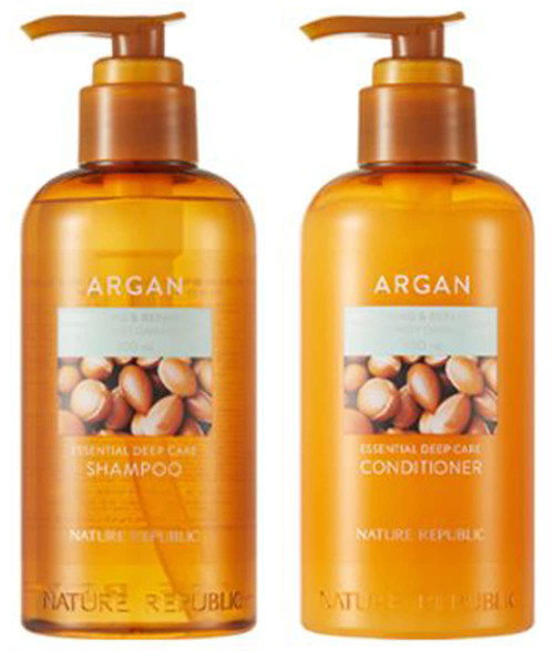 Argan Essential Deep Care Conditioner, for Extremely Damaged Hair, 10.14 fl oz (300 ml), Nature Republic Argan Essential Deep Care Conditioner, for Extremely Damaged Hair, 10.14 fl oz (300 ml), Nature Republic
