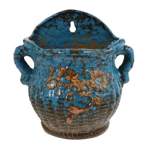 Happyyami Wall Hanging Decorative Flower Pot Planter Bowl Gardening Planter planters for Indoor Plants Ceramic Hanging Planter Wall Hanging Planter Container Flower Pot Stand Ceramics Air