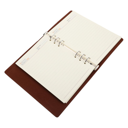 MAGICLULU 2pcs Notebook Journal for Men Writing Journal Schedule Planner Business Notepad Small Spiral Notepads Work Notepad Mini Notepad A5 Business Planner Student Loose Leaf Lining Paper