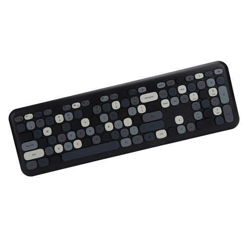 Dpofirs 2.4G Wireless Keyboard Mouse Combo,110 Keys Keyboard 3 Keys Computer Mice, Wireless Ergonomic Keyboard and Mouse Set with USB Receiver for PC Laptop XPWin7/Win8/Win10 (#5)