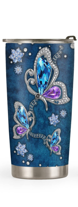 64HYDRO 20oz Butterfly Gifts for Women, Valentines Day Gifts for Her, Coffee Thermos, Coffee Gifts For Women, Inspirational Blue Jewelry Butterfly Tumbler Cup, Insulated Travel Coffee Mug with Lid 64HYDRO 20oz Butterfly Gifts for Women, Valentines Day Gifts for Her, Coffee Thermos, Coffee Gifts For Women, Inspirational Blue Jewelry Butterfly Tumbler Cup, Insulated Travel Coffee Mug with Lid
