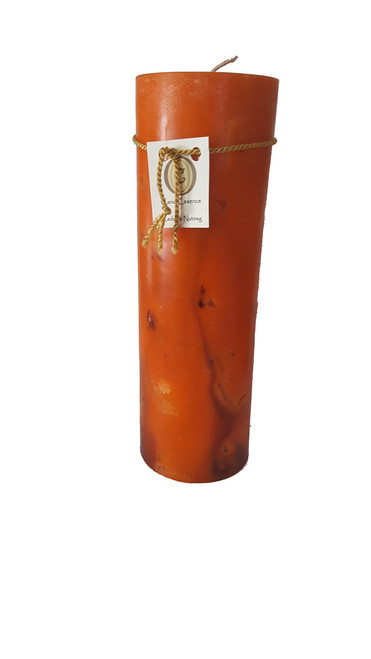 Scented Pillar Candle - Long Burning Handmade - Cedar & Nutmeg Scent (Large)