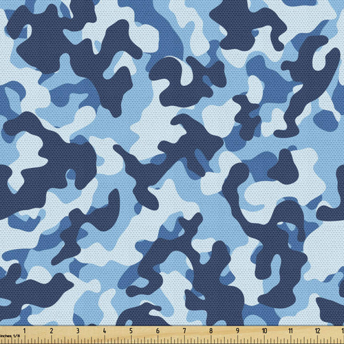 Ambesonne Camouflage Fabric by The Yard, Costume Pattern with Vibrant Color Palette Abstract Composition Concealment, Decorative Fabric for Upholstery and Home Accents, 3 Yards, Coconut Blue Ambesonne Camouflage Fabric by The Yard, Costume Pattern with Vibrant Color Palette Abstract Composition Concealment, Decorative Fabric for Upholstery and Home Accents, 3 Yards, Coconut Blue
