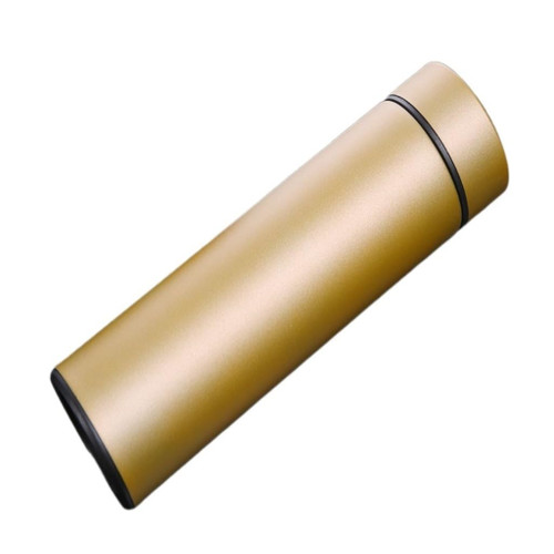 Thermos Cup Intelligent Temperature Insulated Water Cup Double Layer Temperature Controlled Water Cup Business Tea Cup Thermo Cup (Color : Gold, Size : A)