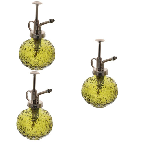 Yardwe 3pcs Watering Can Succulent Plants Spray Bottle Portable Watering Pot Old Fashioned Glass Water Spray Bottle for Plants Small Plant Sprayer Mister Vintage Plant Spray Bottle Indoor