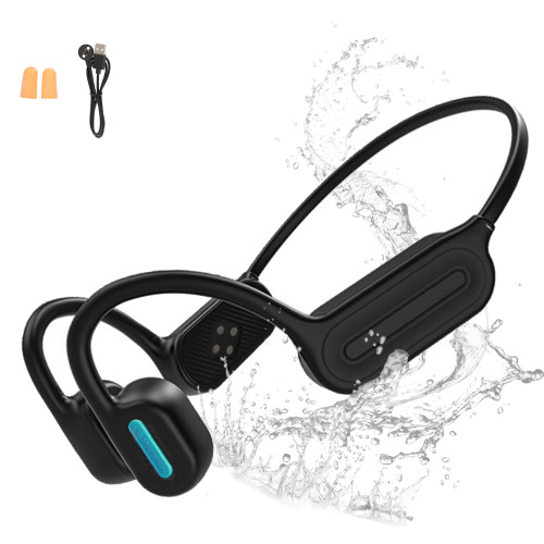 Open-Ear Bluetooth Bone Conduction Sport Headphones Up to 8Hr Playtime, IPX7 Waterproof & Sweatproof Bluetooth 5.3 Wireless Sport Headphones w/Mic, Earphones for Running Workout Cycling Fintness