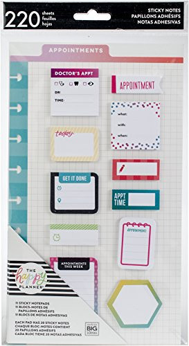Me & My Big Ideas POST-17 Happy Planner Sticky Notes Multicolor