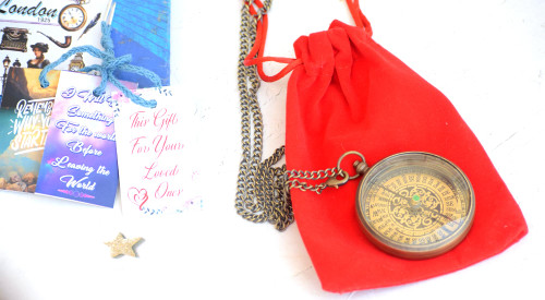 Navigational Compass Locate Compass Engraved Necklace Compass Antique Gift for Survival and Direction Camping Compass Royal Falcon Crafts