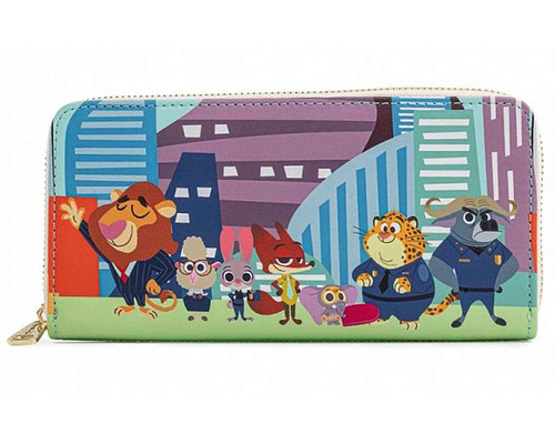 Loungefly Disney Zootopia Chibi Group Zip Around Wallet Loungefly Disney Zootopia Chibi Group Zip Around Wallet
