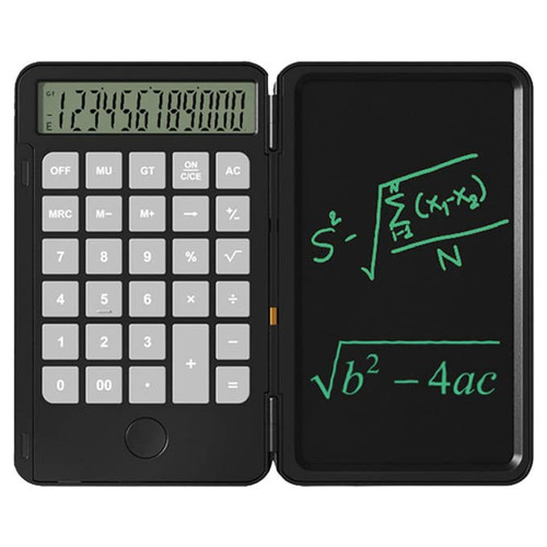 HFSKJWI Engineering Scientific Calculator,with Erasable Writing Board,12-Digit LCD Display Foldable Desk Calculator Physics Graphing Calculator,for Secondary School Office, Home,Black HFSKJWI Engineering Scientific Calculator,with Erasable Writing Board,12-Digit LCD Display Foldable Desk Calculator Physics Graphing Calculator,for Secondary School Office, Home,Black