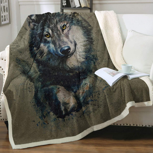 Sleepwish Wolf Couch Sofa Plush Fuzzy Blanket for Kids Teens Men Twin(60"x80") Vintage Animal Wolves Printed Sherpa Fleece Reversible Throw Blanket Sleepwish Wolf Couch Sofa Plush Fuzzy Blanket for Kids Teens Men Twin(60"x80") Vintage Animal Wolves Printed Sherpa Fleece Reversible Throw Blanket