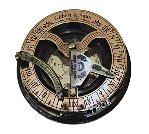 Nautical Brass Gilbert & Suns Sundial Compass Maritime Antique Vintage Marine Gift Rustic Vintage Home Decor Gifts Nautical Brass Gilbert & Suns Sundial Compass Maritime Antique Vintage Marine Gift Rustic Vintage Home Decor Gifts
