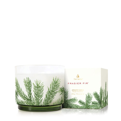 Thymes Heritage Small Pine Needle Luminary Candle - Frasier Fir - 7.5 Oz