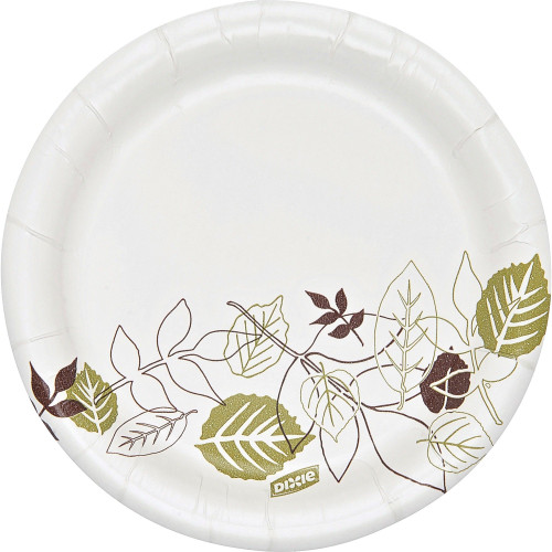 Dixie SXP6WSCT Paper Plate, 5-7/8-Inch, Med Weight, 500/CT, Pathways