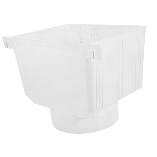 DOITOOL rain spout Diverter rainwater Collection Diverter rainwater Collection System downspout Filter Strainer rainwater Strainer Water Diverter rain Diverter Bucket PVC White Sewer Pipe