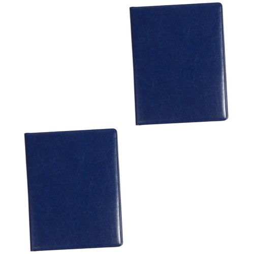 VILLCASE 2 pcs Leather Folder A4 Document Folder Business Presentation Folder Professional Portfolio Binder Document Organizer Portfolio Folder a4 File Holder Paper folders Bracket Pocket