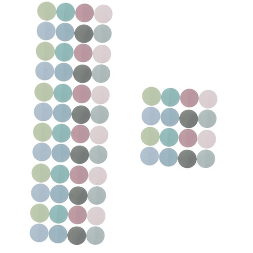 ABOOFAN 8 Sets Round Sticky Notes Adhesive Sticky Notes Small Sticky Notes Circle Clear Sticky Tabs Round Clear Sticky Notes Morandi Round Pad Office Water Proof The Pet