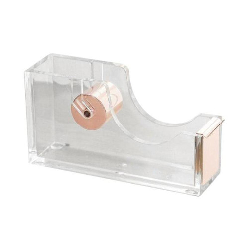 BREWIX Desktop Tape Dispenser 1pc Eyelashes Extension Tape Cutter Dispenser Adhesive Tape Holder Grafting Adhesive Roll Holder Tapes (Color : Rose Gold)