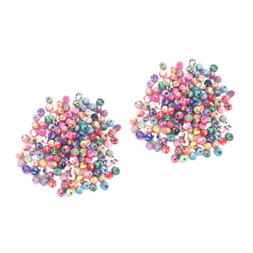 COHEALI 600 Pcs Polymer Beads Clay Spacer Bead Handmade Clay Bead Round Clay Beads Clay Bead Earrings Clay Bead Bracelet Colored Clay Making Clay Bead Flat Clay Beads Jewelry Bead Necklace