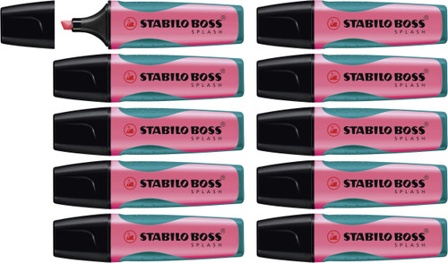 Highlighter - STABILO BOSS SPLASH - Box of 10 - Pink