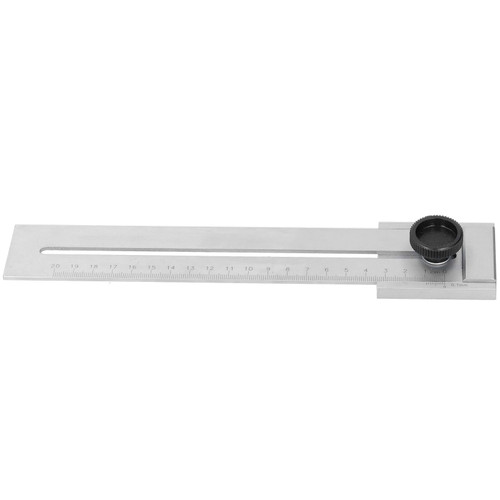 TenNuoDa Carbon Steel Sliding Line Ruler, Accuracy Scribing Woodworking Parallel Measuring Tool for Engineers Craftsmen(300mm)