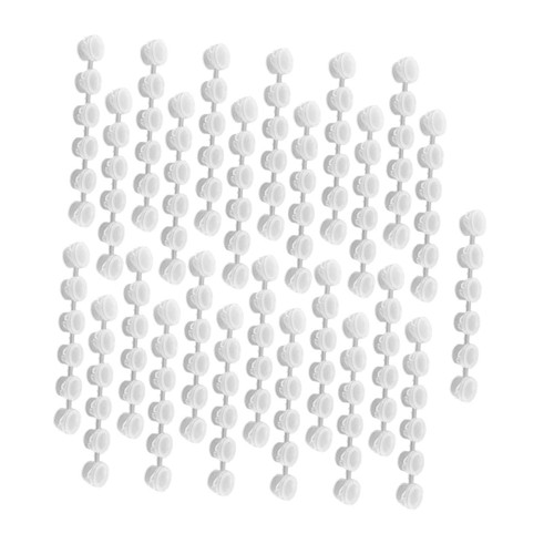 VILLCASE 125 Pcs Paint Empty Box Plastic Paint Containers White Watercolor Empty Watercolor Palette Bead Containers DIY Painting Pot Containers with Lids Mini Paint Pots Travel Pigment Case