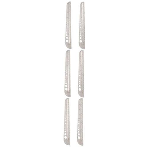 UKCOCO 6 Pcs Stainless Steel Scale School Ruler Multitools Measuring Ruler Drafting Scale Ruler Precision Straight Ruler Aluminum Scale Ruler Precision Ruler Large Office Steel Ruler