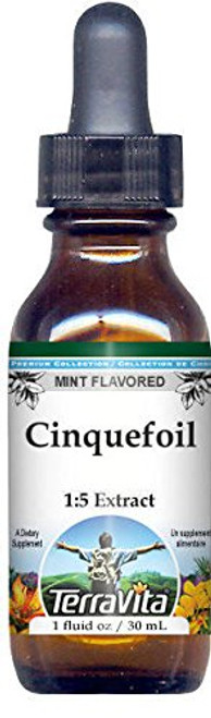 Cinquefoil Glycerite Liquid Extract (1:5) - Mint Flavored (1 oz, ZIN: 522296) Cinquefoil Glycerite Liquid Extract (1:5) - Mint Flavored (1 oz, ZIN: 522296)