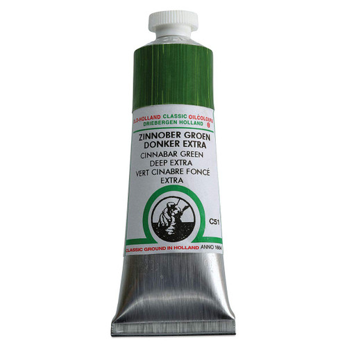 Old Holland Classic Oil Color - Cinnabar Green Deep Extra 40ml Tube 40ml Tube
