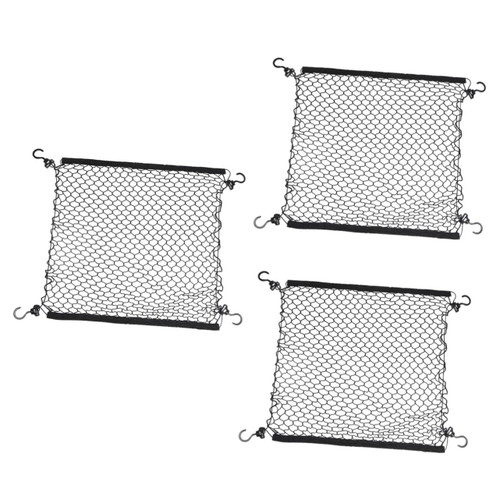 YARNOW 3pcs Elastic Cargo Net Luggage Net for Beach Cart Folding Cargo Nets Trolley Luggage Net Cart Luggage Net Mesh Collapsible Cart Foldable Cart Storage Travel Nylon Wagon