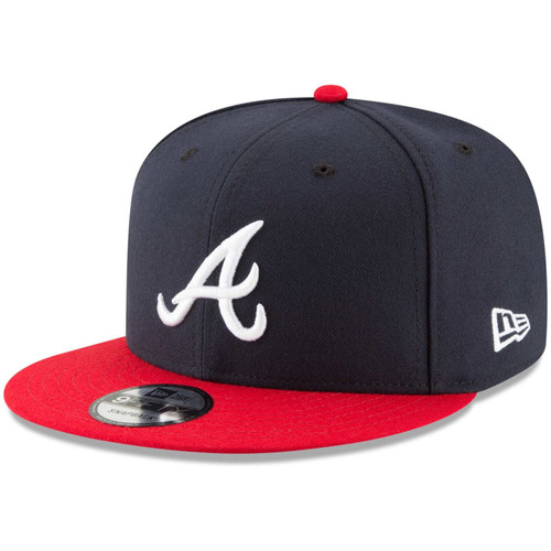New Era MLB 9FIFTY Basic Adjustable Snapback Hat Cap One Size Fits All (Atlanta Braves) Multi