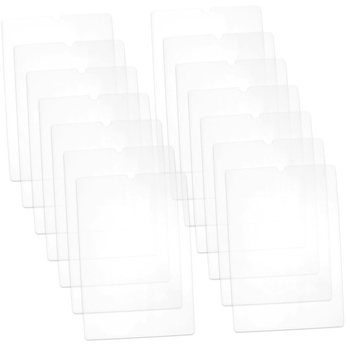 Tofficu 14pcs Plastic File Folders Plastic Container Clear Container Plastic Folder Paper Folders Office Folders Document Folder for Office File Bag A4 Business License Document Paper PVC