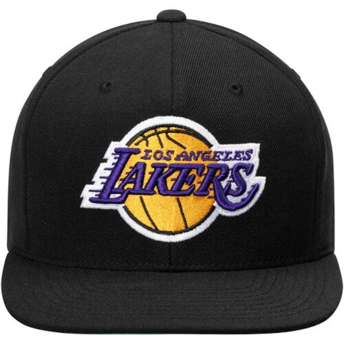 Mitchell & Ness Collection Adjustable Snapback Hat (Los Angeles Lakers (Black Wool))