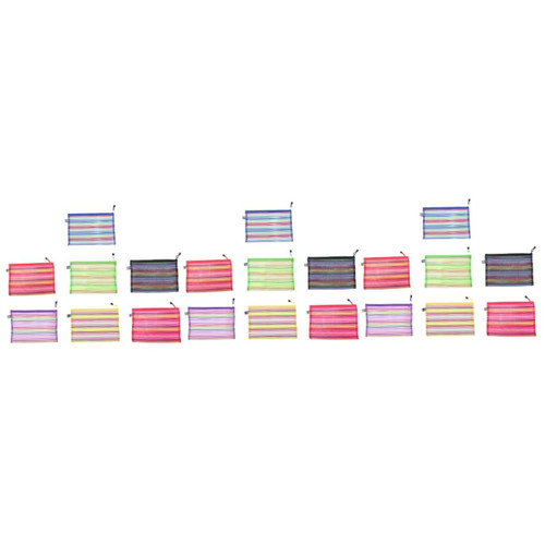 NUOBESTY 42 Pcs File Folder Organizer Zipper File Holder File Organizer Document Organizer File Bag Student Stationery Portable