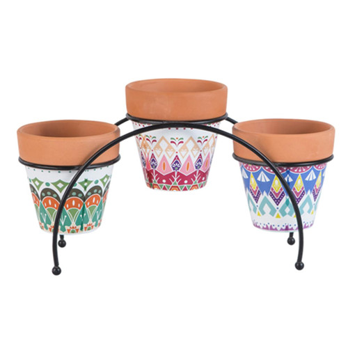 EXQUIMEUBLE 3pcs Ceramic Succulent Flower Pot Succulent Planters Pot Planters Indoor Pottery Plant Small Ceramic Pots Ceramic Cactus Pot Ceramic Flower Pots Bonsai Plant Pot Clay Pot Stoneware