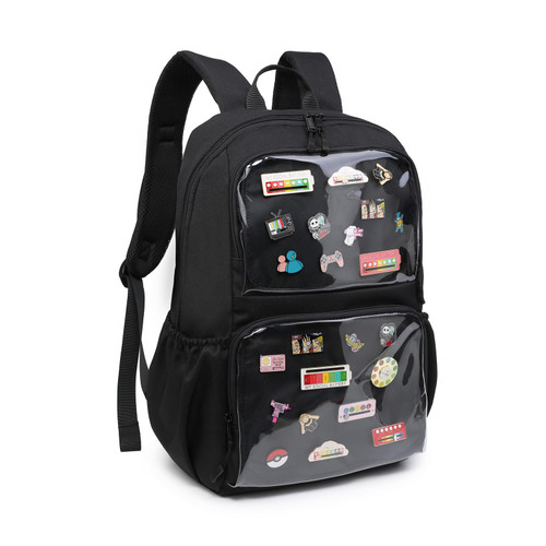 RAINBOW SMILE Girls Womens Kawaii Cute Ita Bag Backpack with insert Pin Display Backpack for School Anime Cosplay