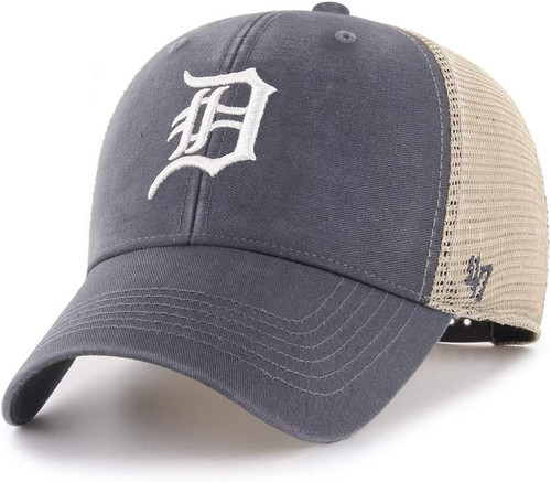 '47 MLB Flagship Wash Mesh MVP Adjustable Hat, Adult One Size Fits All (Detroit Tigers, One Size, Vintage Navy) '47 MLB Flagship Wash Mesh MVP Adjustable Hat, Adult One Size Fits All (Detroit Tigers, One Size, Vintage Navy)