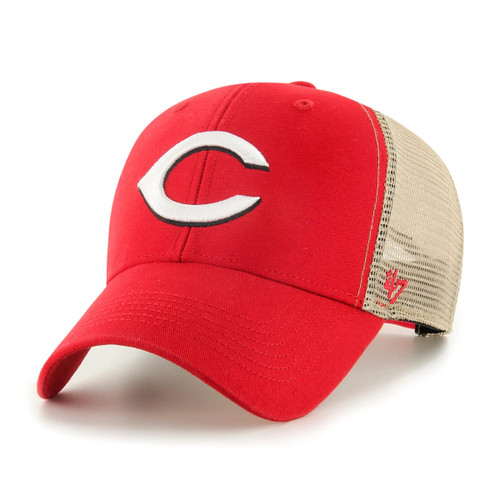 '47 MLB Flagship Wash Mesh MVP Adjustable Hat, Adult One Size Fits All (Cincinnati Reds Red) '47 MLB Flagship Wash Mesh MVP Adjustable Hat, Adult One Size Fits All (Cincinnati Reds Red)