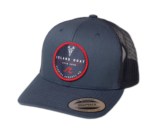 Dirty Dog - Men's Adjustable Snapback Trucker Hat - Yupoong YP Classics Mesh Back Woven Patch Hat