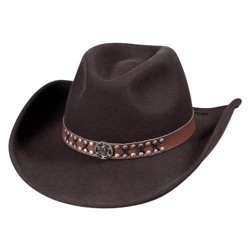 MIX BROWN Mens Cowboy Hat with Wide Brim 100% Australian Wool Felt Hats for Women Western Outback Hat Panama Rancher Hat