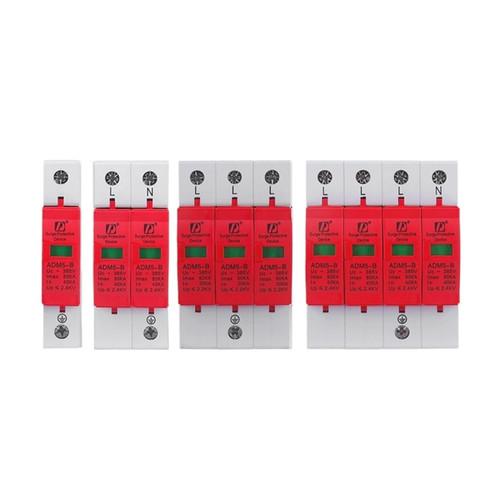 Secondary Surge Protector Primary Surge Protector Lightning Arrester Arrester Module Household Power Switch (Size : ADM5-60KA/1P)