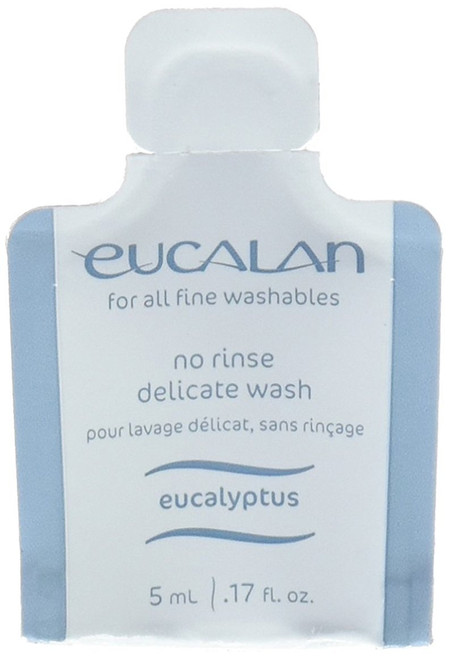 Eucalan Fine Fabric Wash 0.17ounce Single Use Pod Eucalyptus, Pack of 25