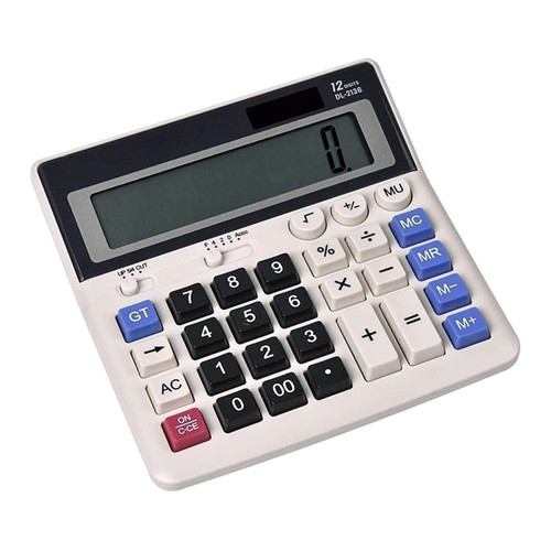 PWV Large Calculator Solar & Battery Power Scientific Calculators Standard Function Electronics Calculator 12 Digit Calculators Large Display Handheld for Daily Basic Office Practical Gift