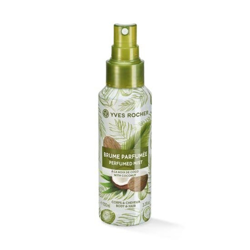 Yves Rocher Sensual Perfumed Body and Hair Mist - Coconut, 100 ml./3.3 fl.oz. Spray. Yves Rocher Sensual Perfumed Body and Hair Mist - Coconut, 100 ml./3.3 fl.oz. Spray.