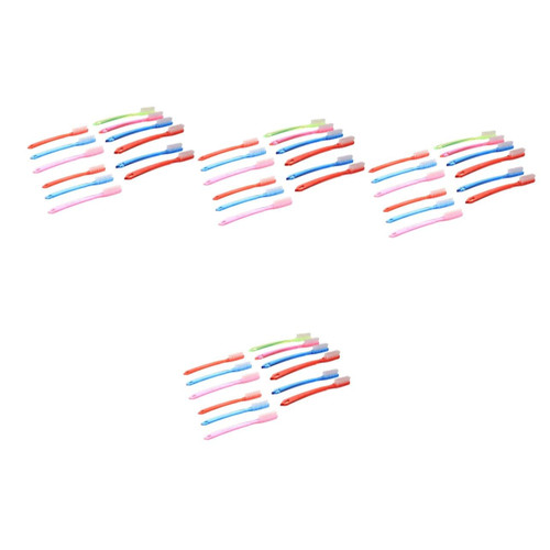 GLEAVI 48 Pcs Hard Toothbrush Bulk Toothbrush Firm Toothbrushes for Adults Floss Manual Teeth Brush Denture Brush Tooth Brush Kids Toothbrush Adult Toothbrush Stick Pregnant Woman Clean