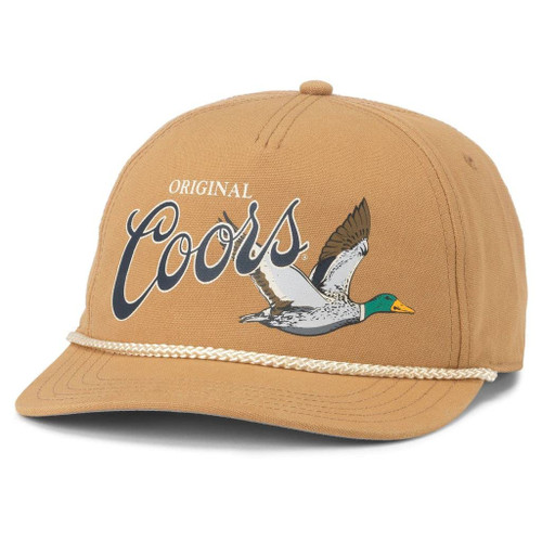 AMERICAN NEEDLE Coors Beer Canvas Cappy Adjustable Snapback Baseball Trucker Hat (23005A-COORS-WHEA)