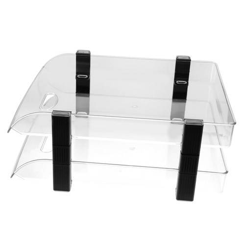 SEWACC Desk Storage Rack Office Organization Office Organizing Horizontal Trays Document Tray Organizer Desk File Holder Paper Folders Document Folder Trays Document Tray Holder Material