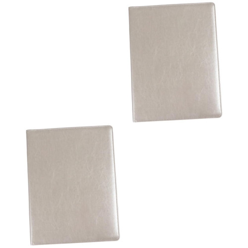 STOBOK 2 Pcs Leather Folder Notebook Business Planner Portfolio Folder Clipboard Document Folder Document Padfolio Calculator Document Folder Portfolio File Organizer File Rack Pocket A4